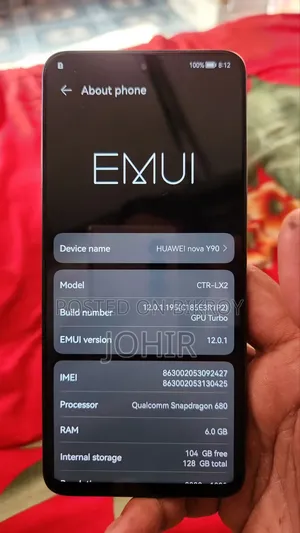 Huawei Nova Y90 128 GB Blue
