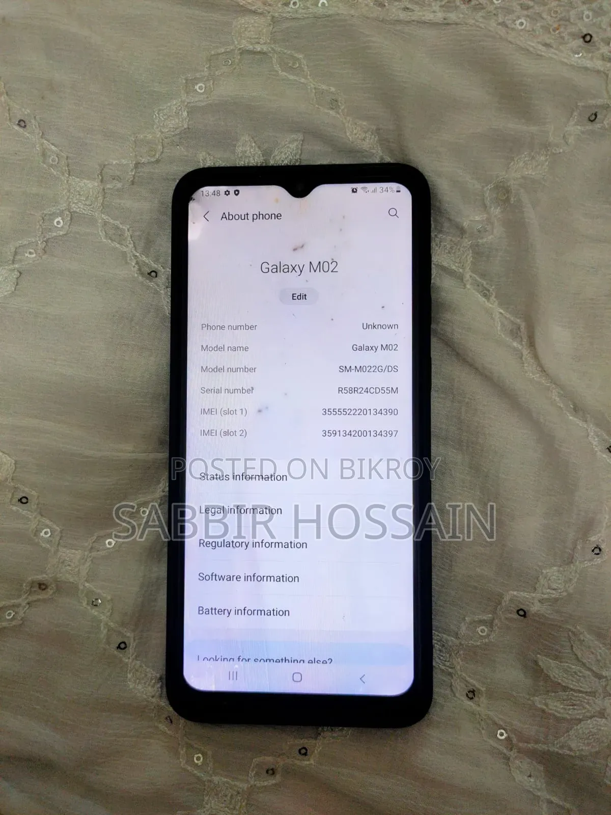 Samsung Galaxy M02 32 GB Black