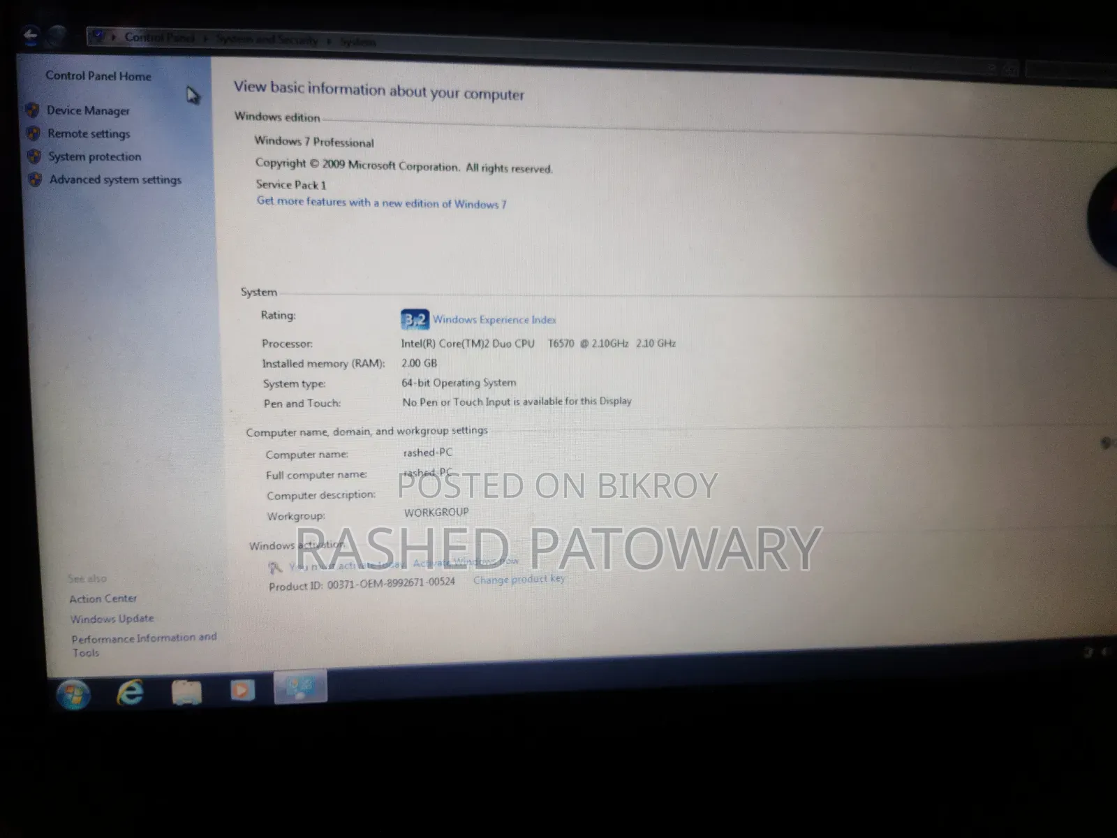 Laptop Dell Vostro 1014 2GB Intel Core 2 Duo HDD 512GB