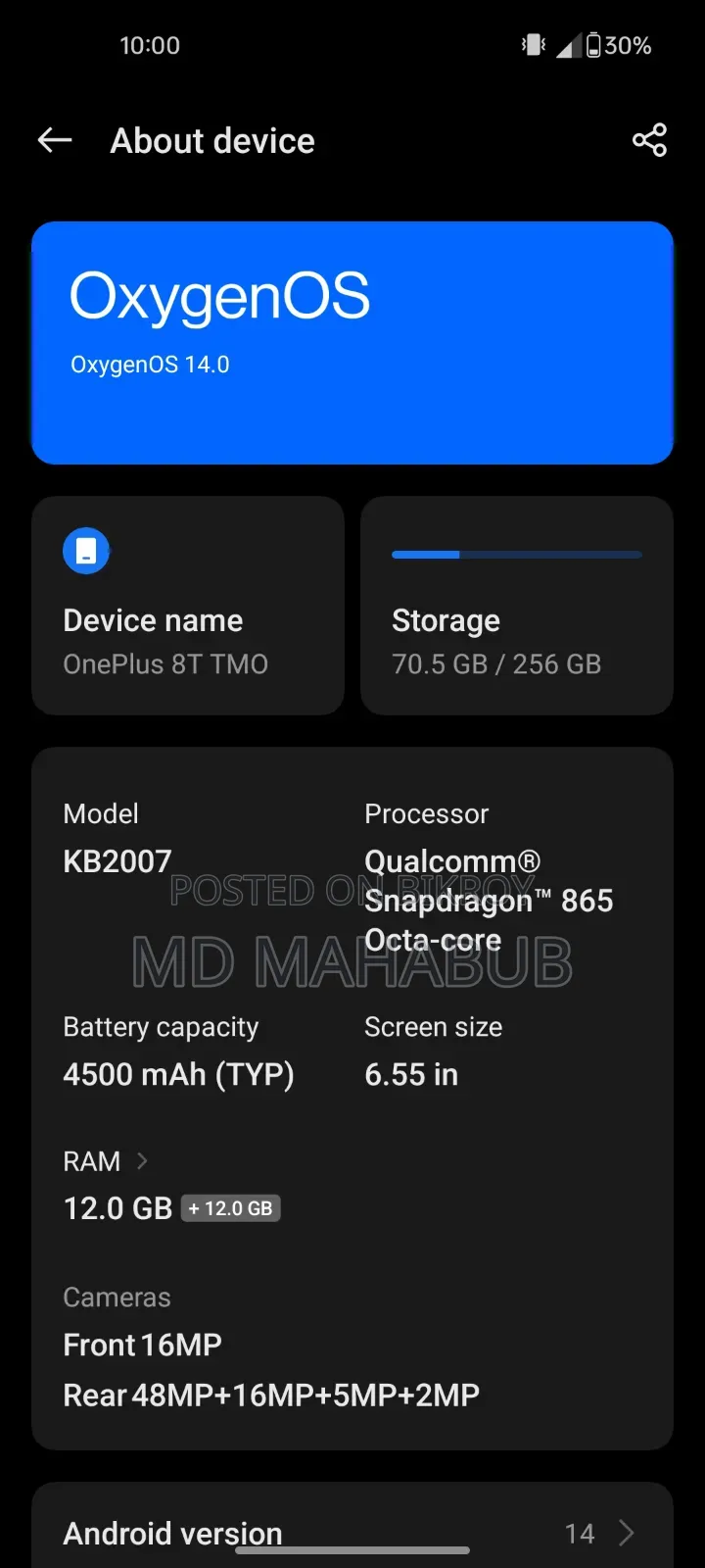 OnePlus 8T 256 GB Blue