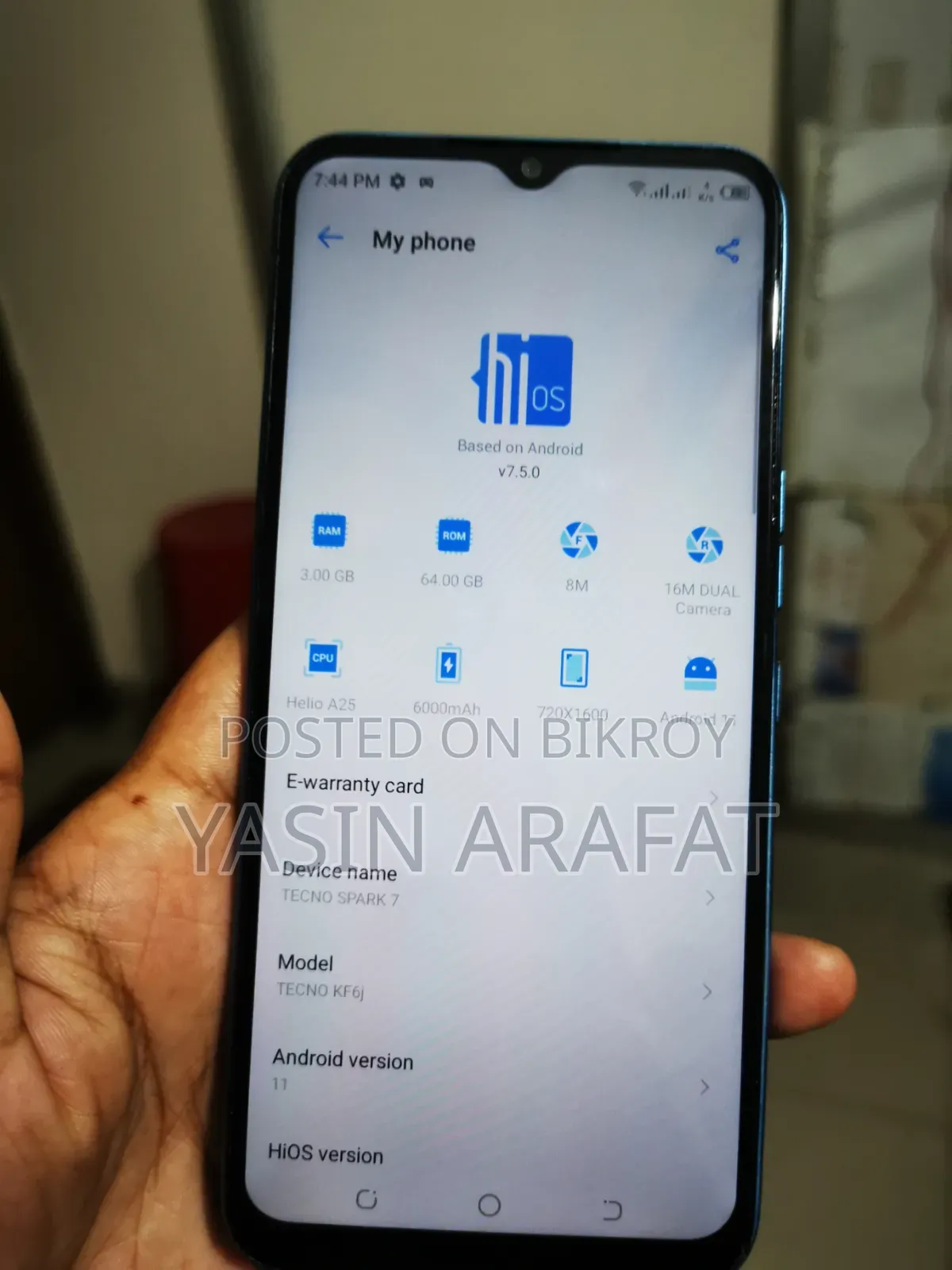 Tecno Spark 7 64 GB Blue