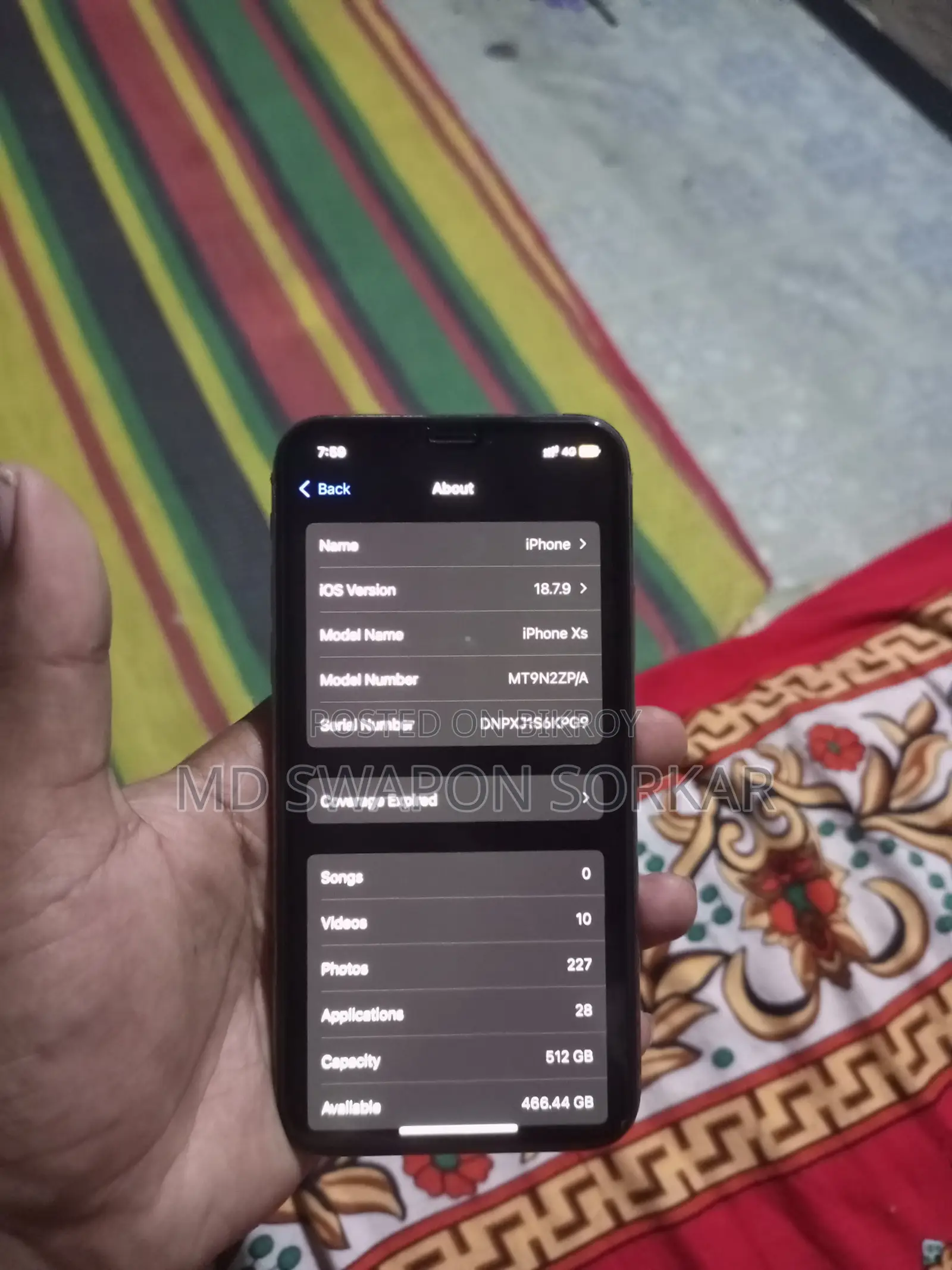 Apple iPhone XS 512 GB Gold