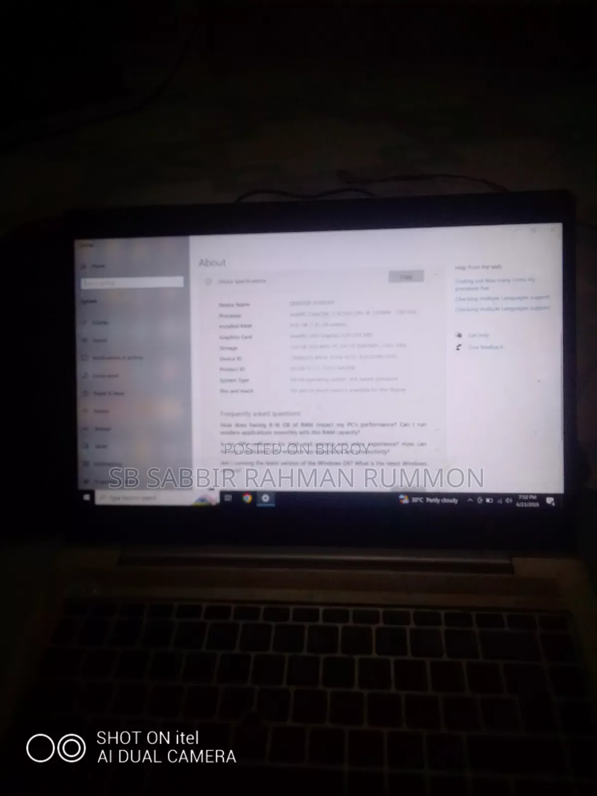 Laptop HP EliteBook 840 G5 8GB Intel Core I5 SSD 256GB