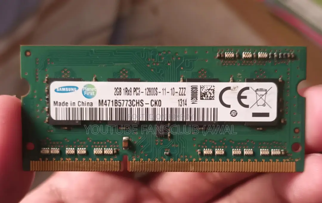 Samsung 2gb Ddr3 Laptop Ram (Pc3-12800s) - একদম ফ্রেশ, বিক্রি হবে