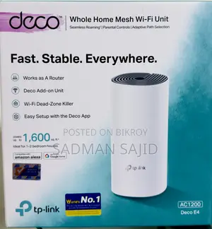 Tp-Link Deco E4 Ac1200 Mesh Wifi System | Brand New | Dual Band