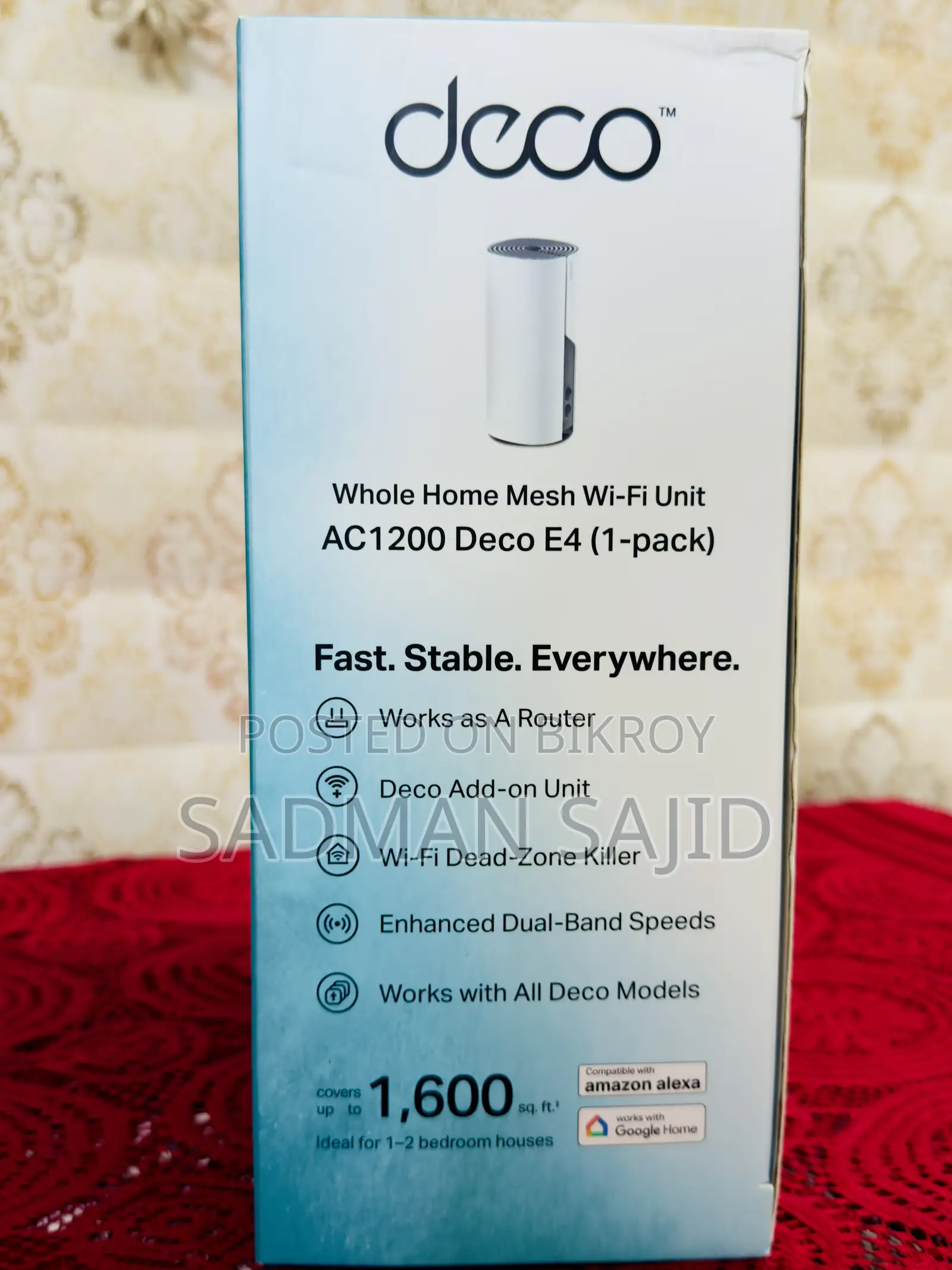 Tp-Link Deco E4 Ac1200 Mesh Wifi System | Brand New | Dual Band