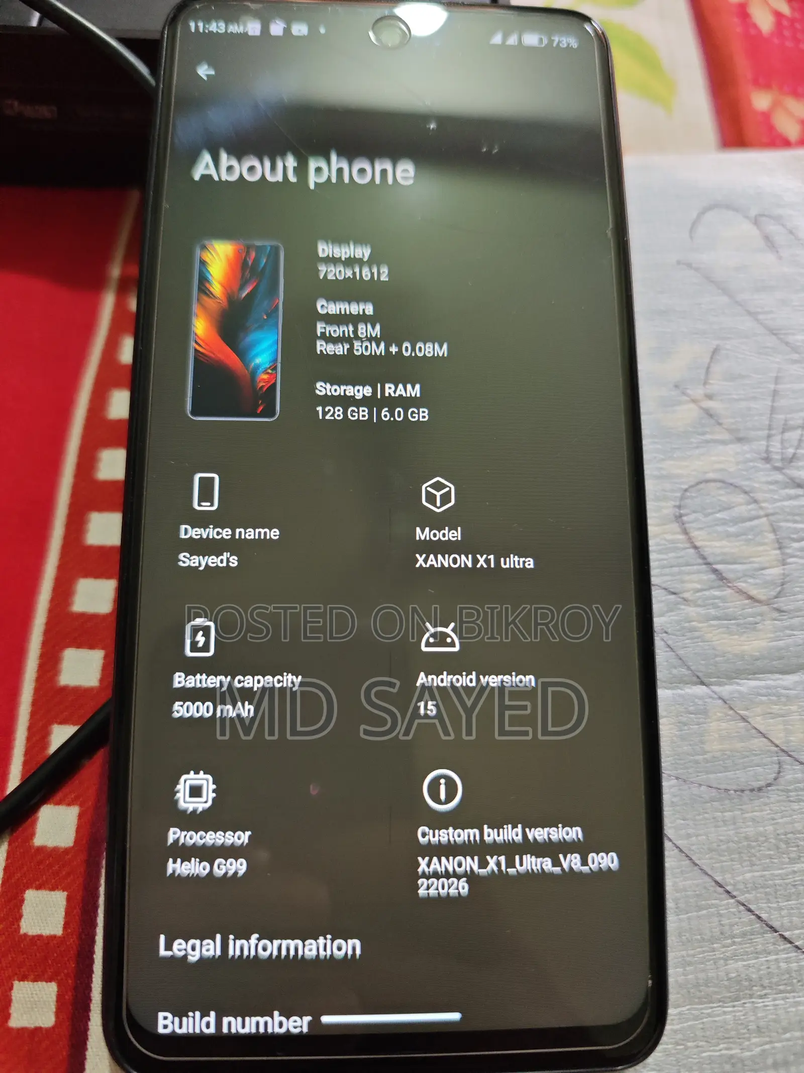 Walton XANON X1 ULTRA 128 GB Black