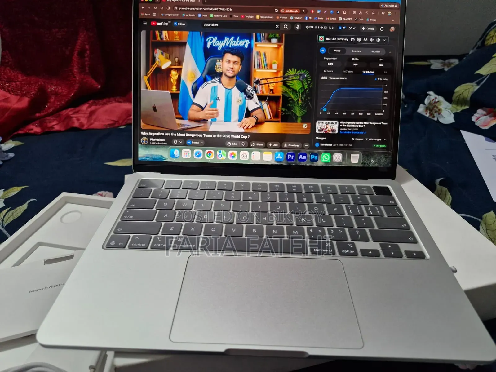 New Laptop Apple MacBook Air 2025 M4 16GB Apple M4 SSD 256GB