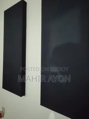 6pc Acoustic Diy Panel Frames With Polyester Fabric - Studio Setup