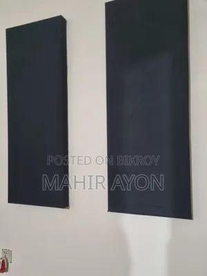 6pc Acoustic Diy Panel Frames With Polyester Fabric - Studio Setup