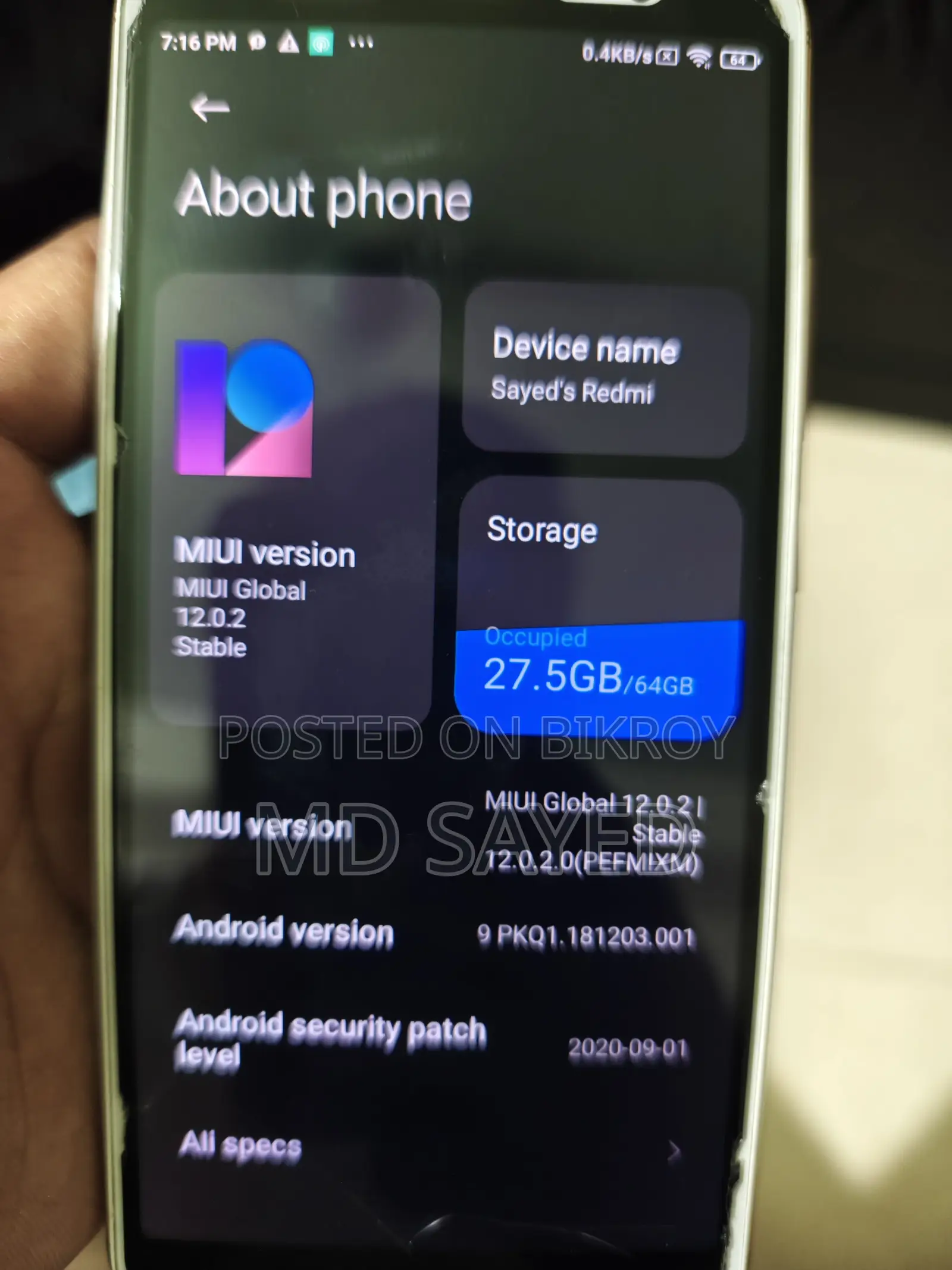 Xiaomi 64 GB Rose Gold