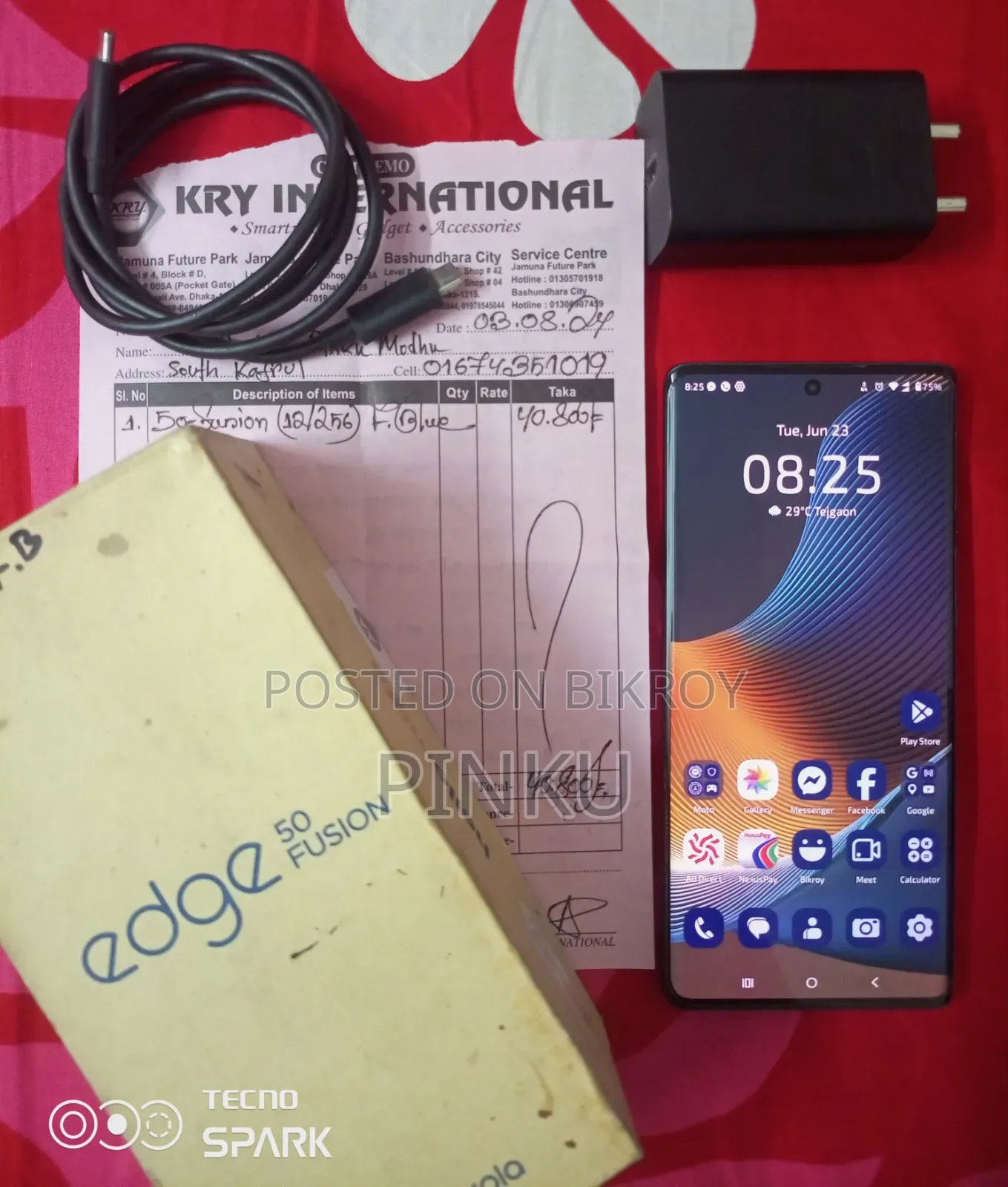 Motorola Edge 50 Fusion 256 GB Blue