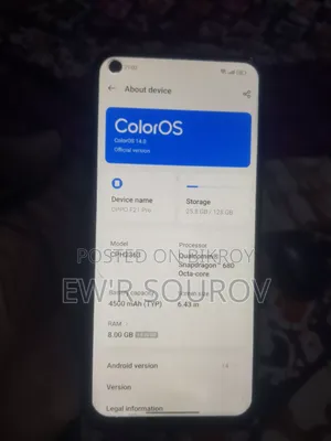 Oppo F21 Pro 128 GB Black