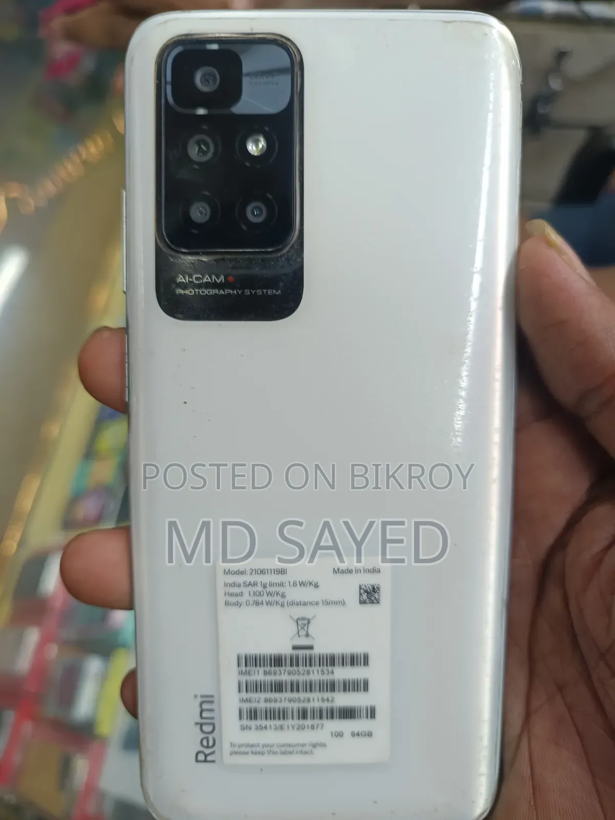 Xiaomi Redmi 10 64 GB White