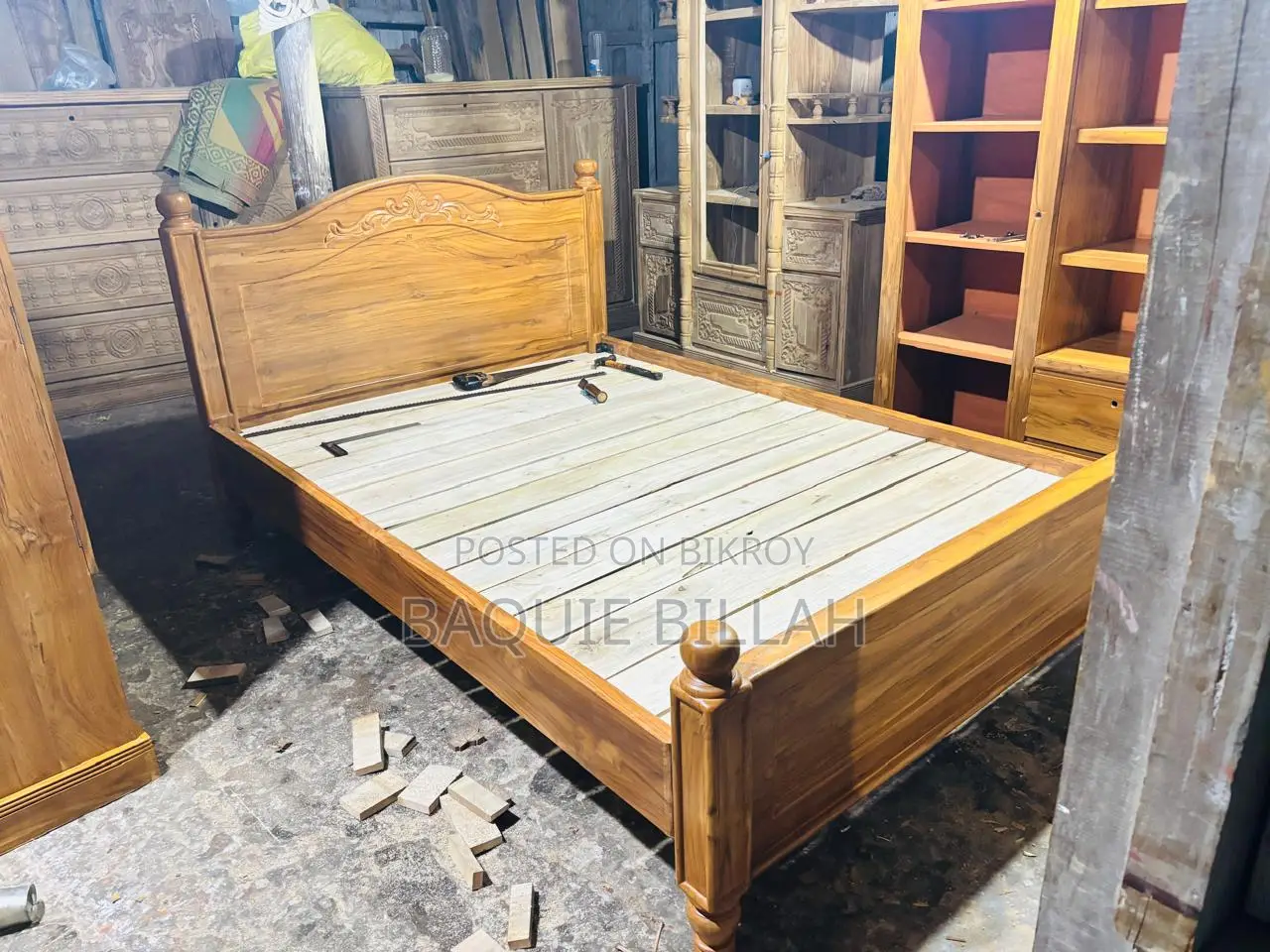 Original Teak Wood Bed