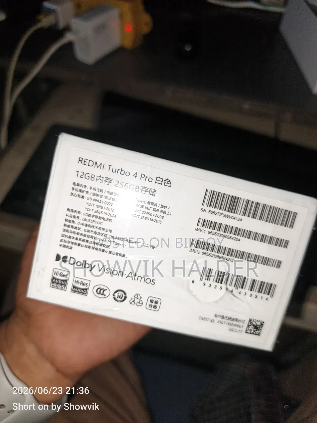 Xiaomi Redmi Turbo 4 Pro 256 GB White