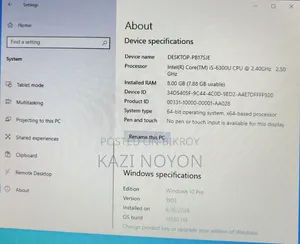 Laptop Lenovo ThinkPad T470s 8GB Intel Core I5 SSD 256GB