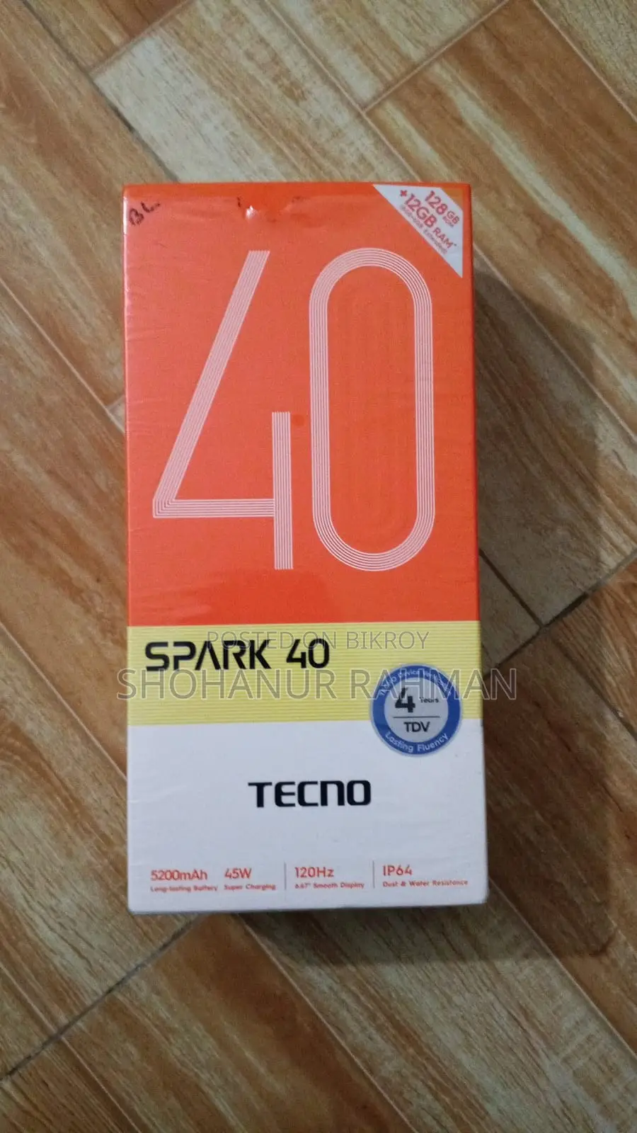 Tecno Spark 40 128 GB Black