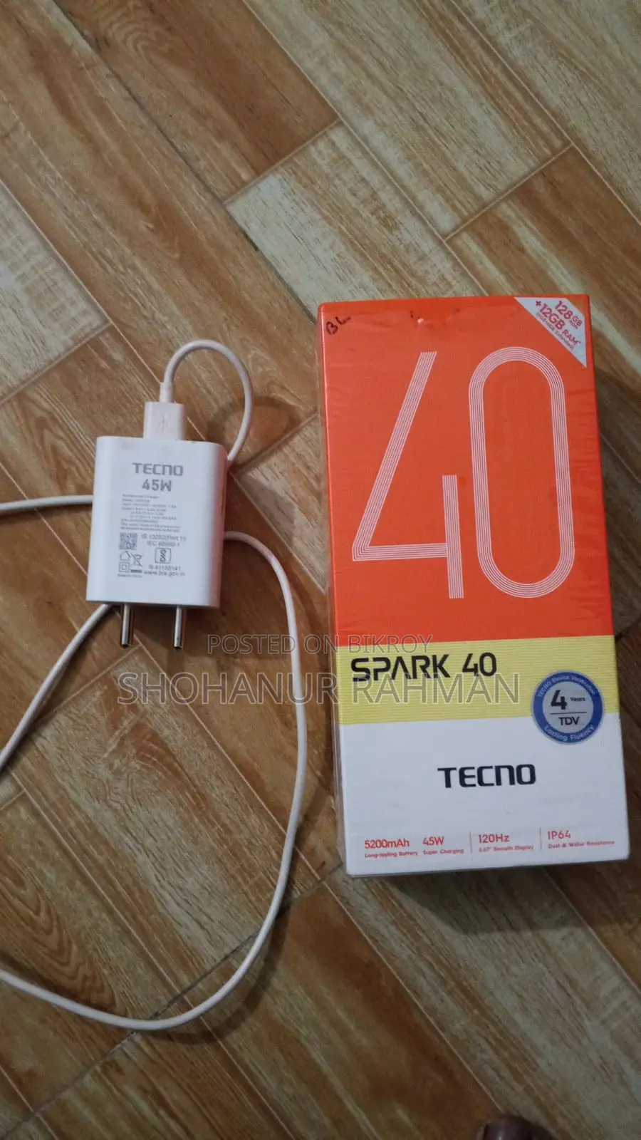 Tecno Spark 40 128 GB Black