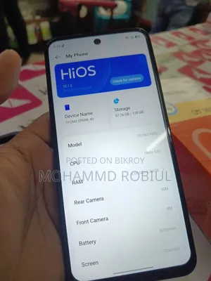 Tecno Spark 40 128 GB Gray
