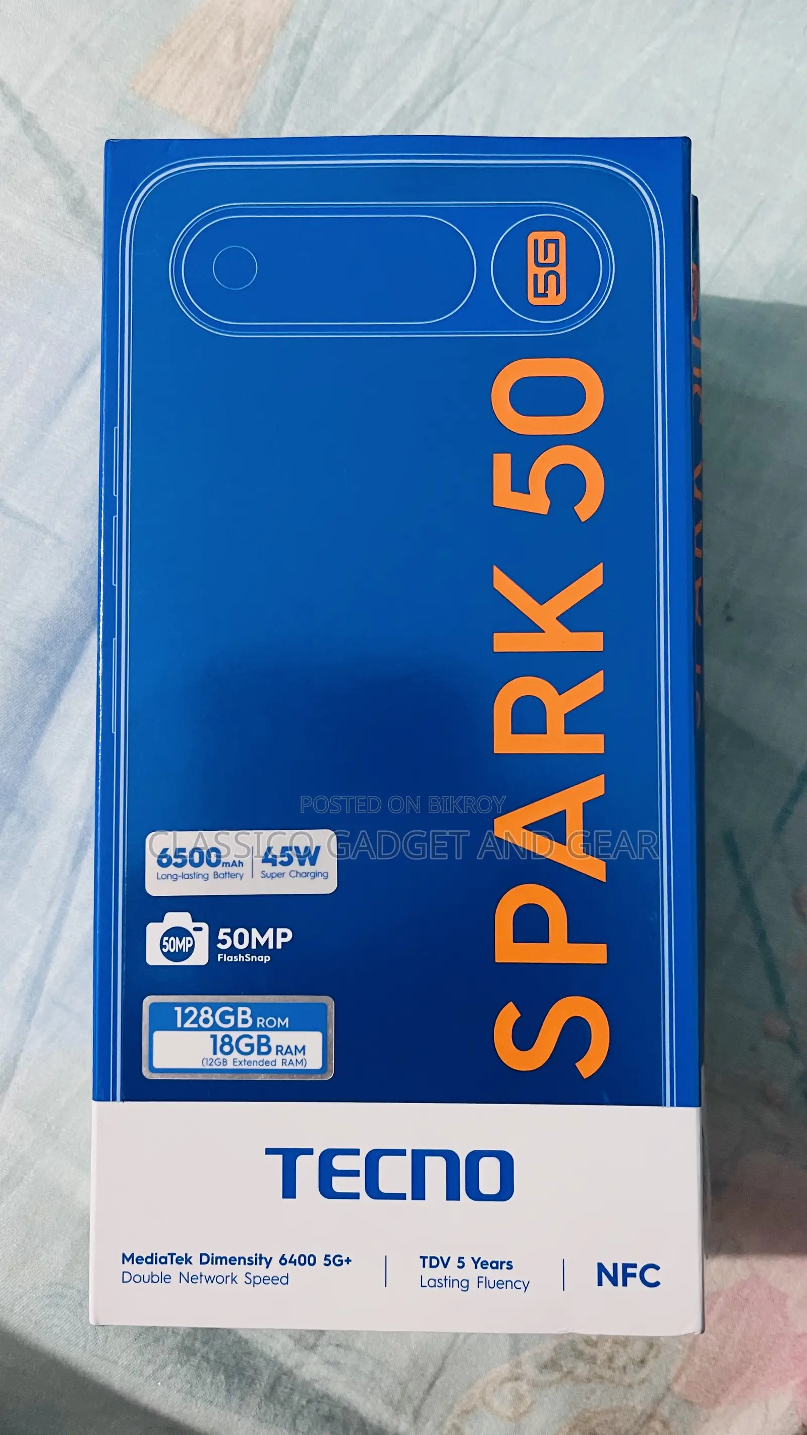 New Tecno Spark 50 128 GB Black