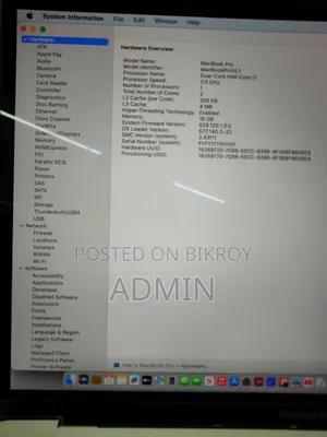 Laptop Apple MacBook Pro 2016 16GB Intel Core 7 eMMC 512GB