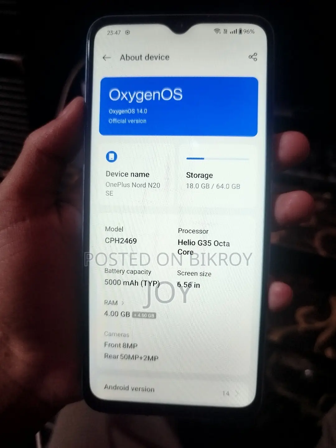 OnePlus Nord N20 SE 64 GB Blue