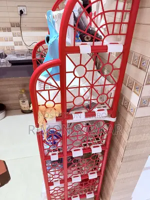 RFL Premium Kitchen Rack- 5 Step-Red