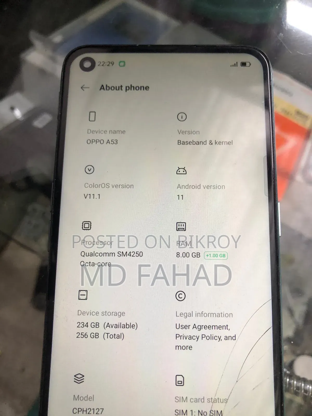 Oppo A53 5G 128 GB Blue
