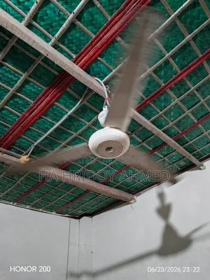 Running ceiling fan, no problems at all, can be tested as many times as you like