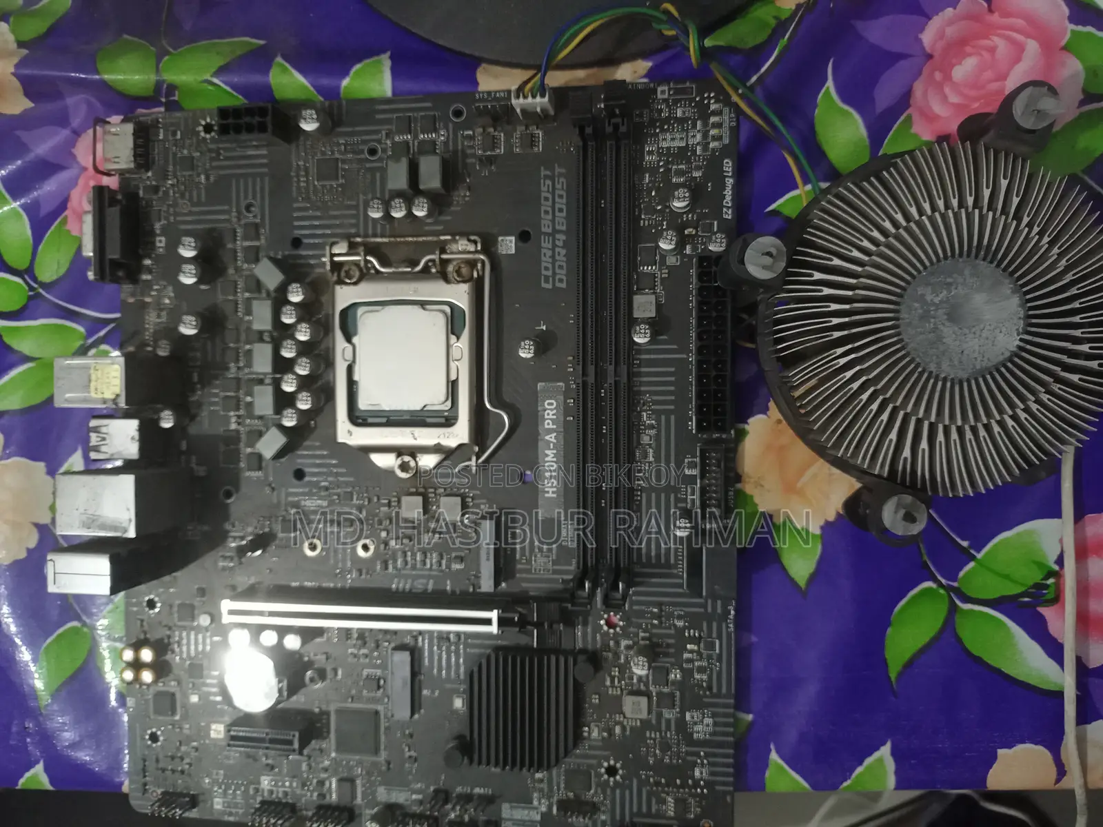 Intel 10100 CPU With Cooler and MSI 510M Pro Motherboard