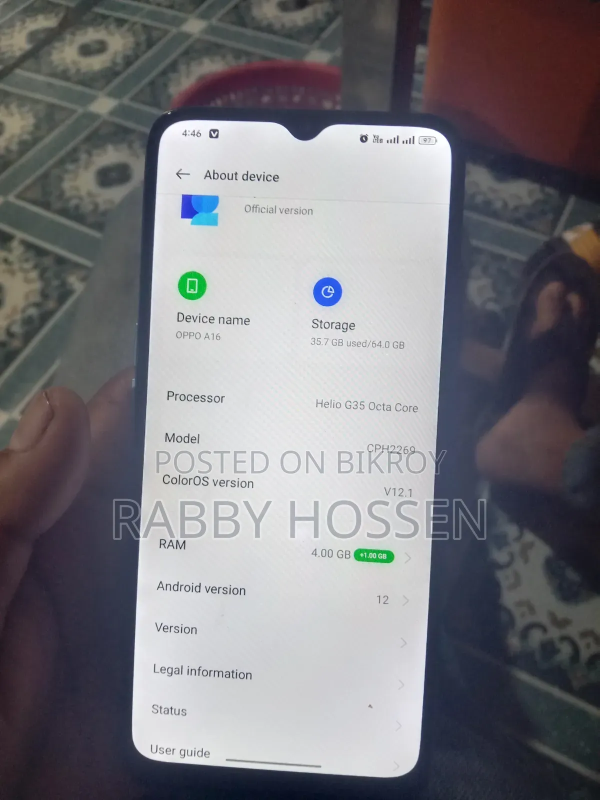 Oppo A16 64 GB Blue