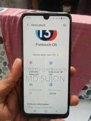 Vivo Y73 64 GB Blue