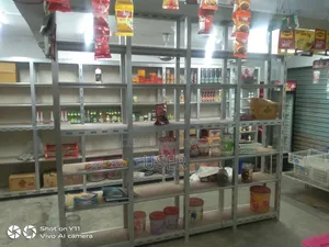 Some Aluminum Glass Racks and a Glass Counter Display