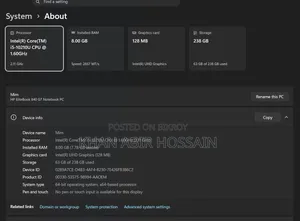 ল্যাপটপ এইচপি এলিটবুক ৮৪০ জি৭ ৮জিবি ইন্টেল কোর আই৫ এসএসডি ২৫৬জিবি
