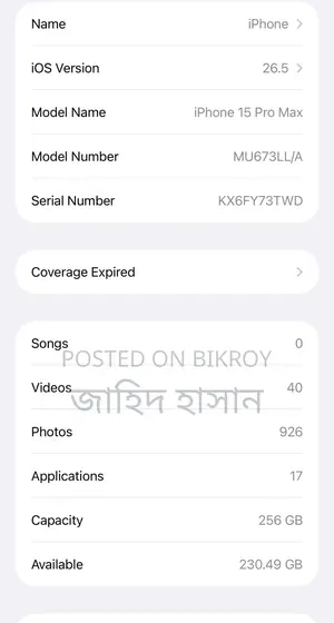 Apple iPhone 15 Pro Max 256 GB White