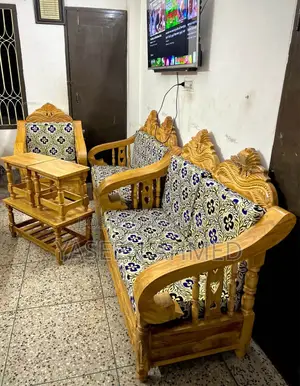 Urgent sale due to family problems. Teak wood sofa set.