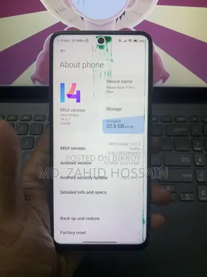 Xiaomi Redmi Note 9 Pro Max 128 GB White