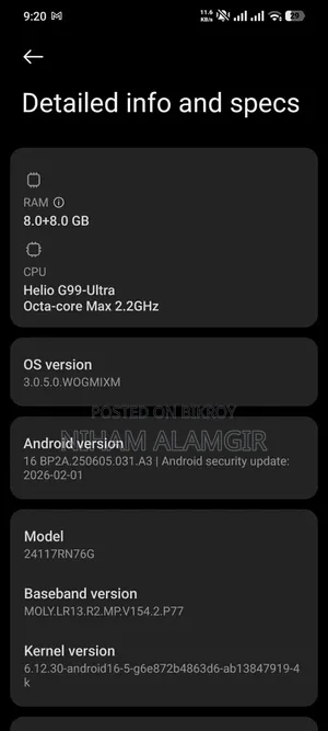 Xiaomi Redmi Note 14 5G 256 GB Black