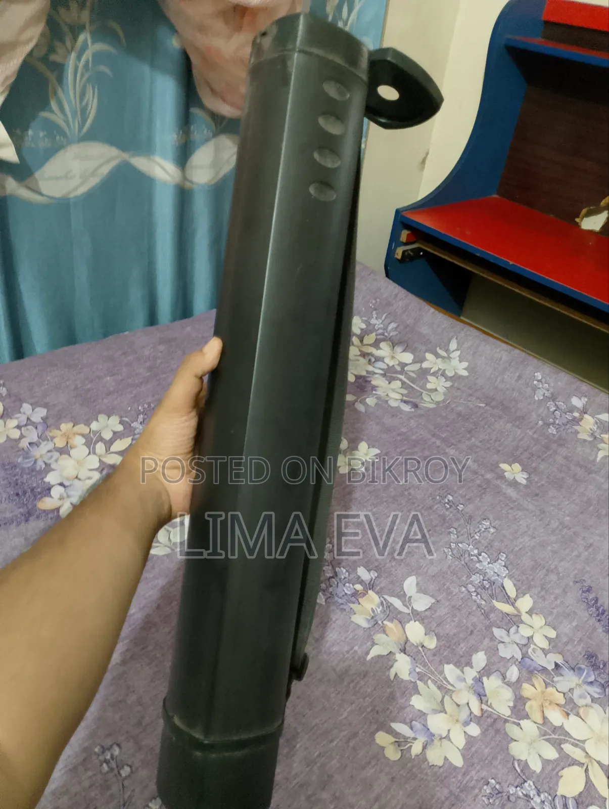 Black poster tube, approximately 24 to 40 inches in length