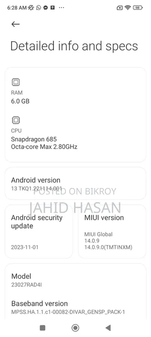 Xiaomi Redmi 12 128 GB Black