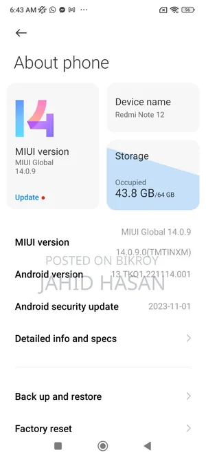 Xiaomi Redmi 12 128 GB Black
