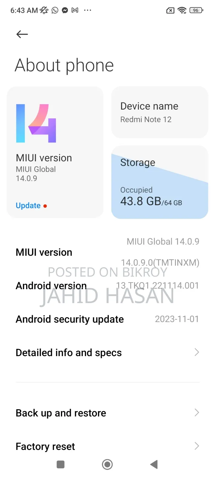 Xiaomi Redmi 12 128 GB Black