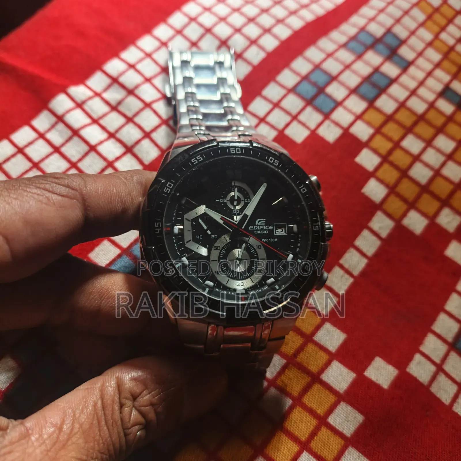 Casio Edifice Chronograph Black Dial Men's Watch Efr-539d-1avudf