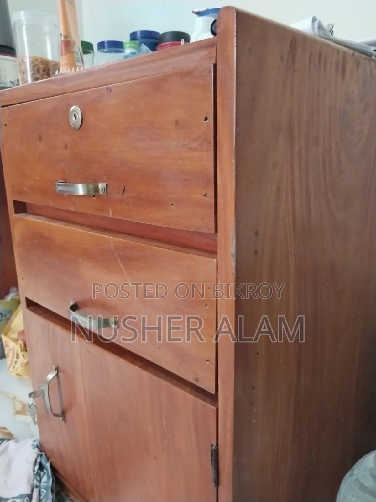 Mahogany Wood Table and Chair