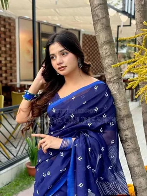Chanderi Silk Saree With Blouse Piece