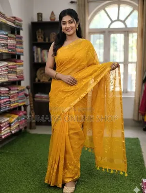 Embroidery Premium Half Silk Sharee