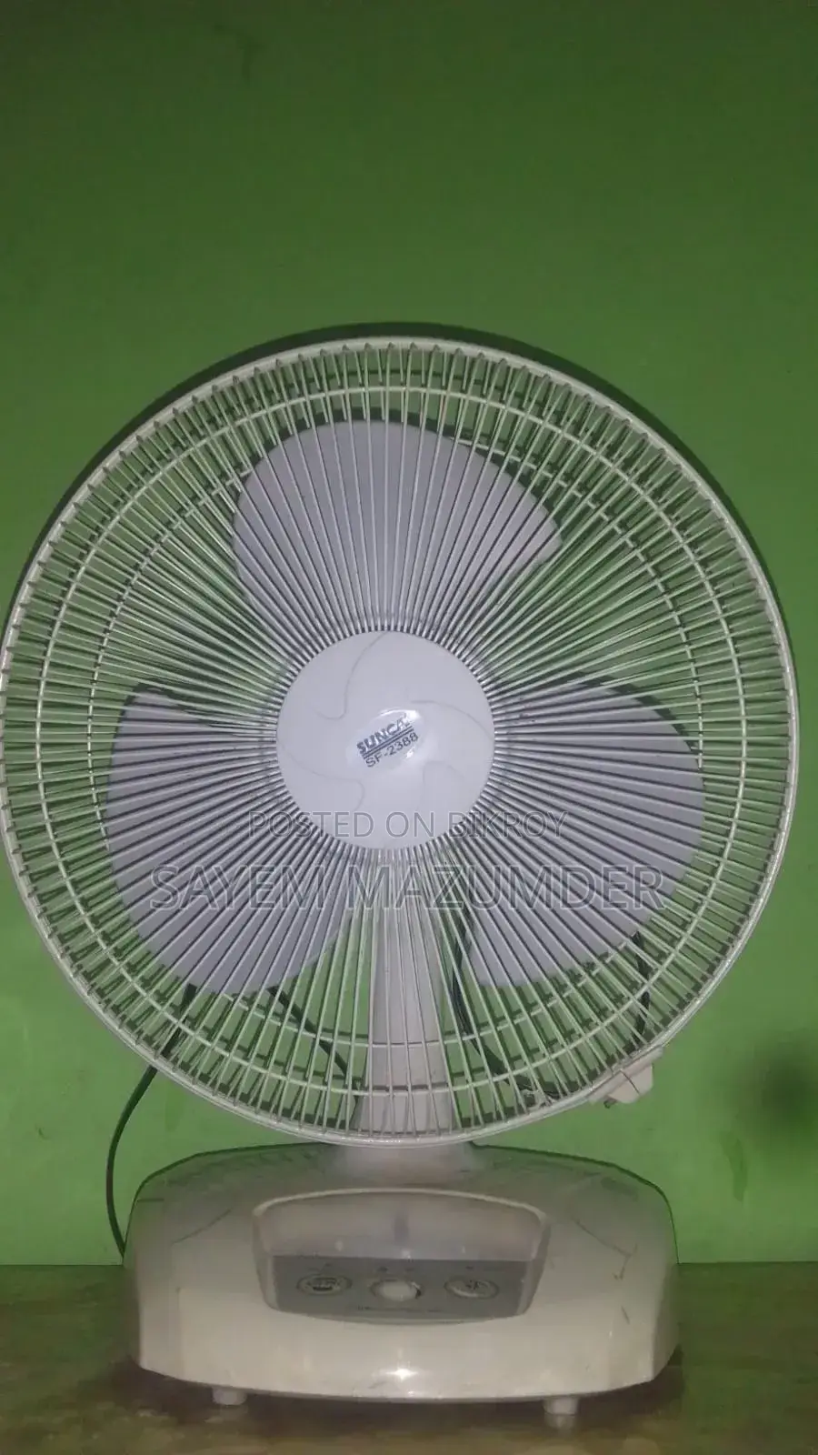 Rechargeable Table Fan
