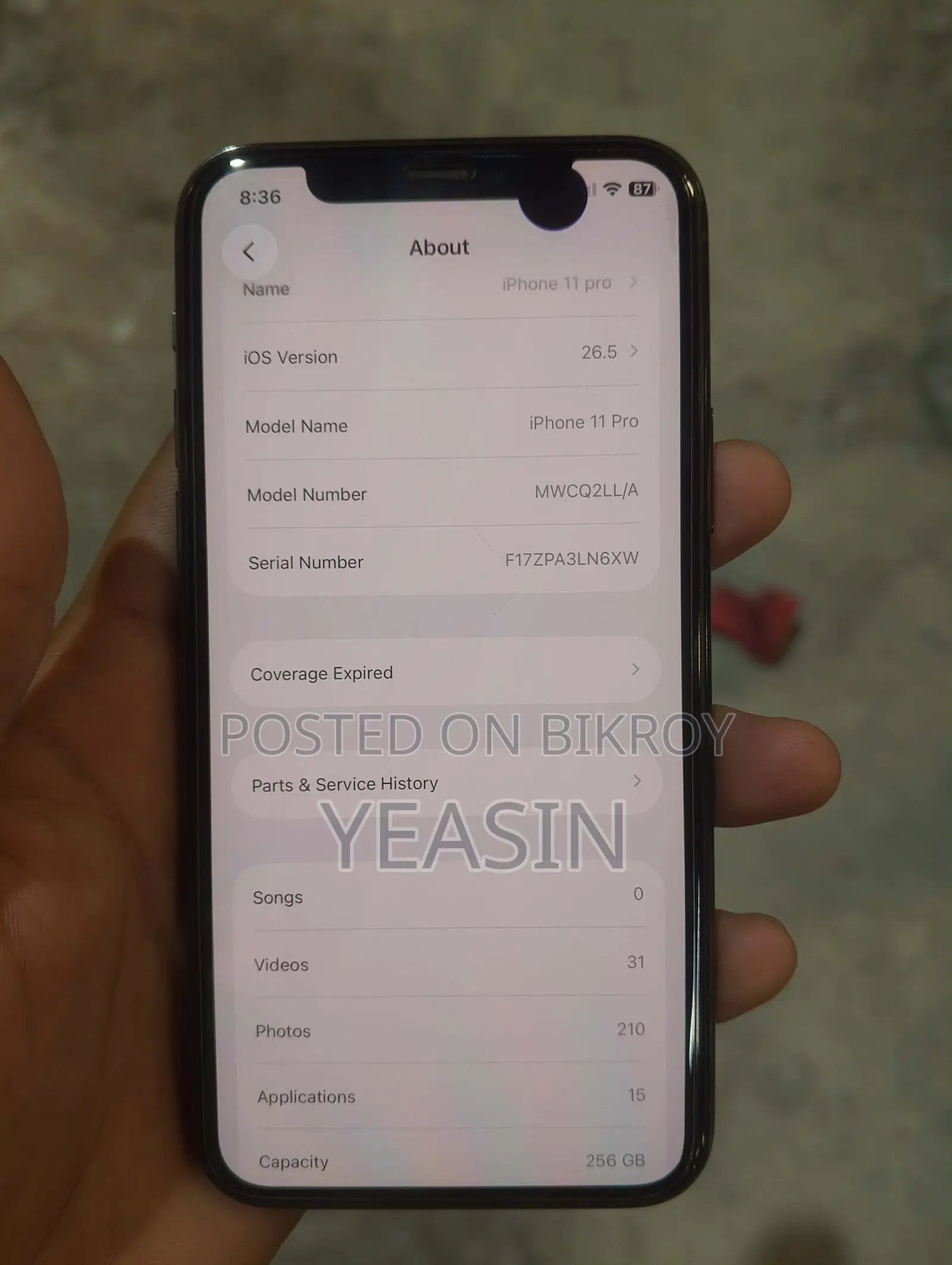 Apple iPhone 11 Pro 256 GB Black