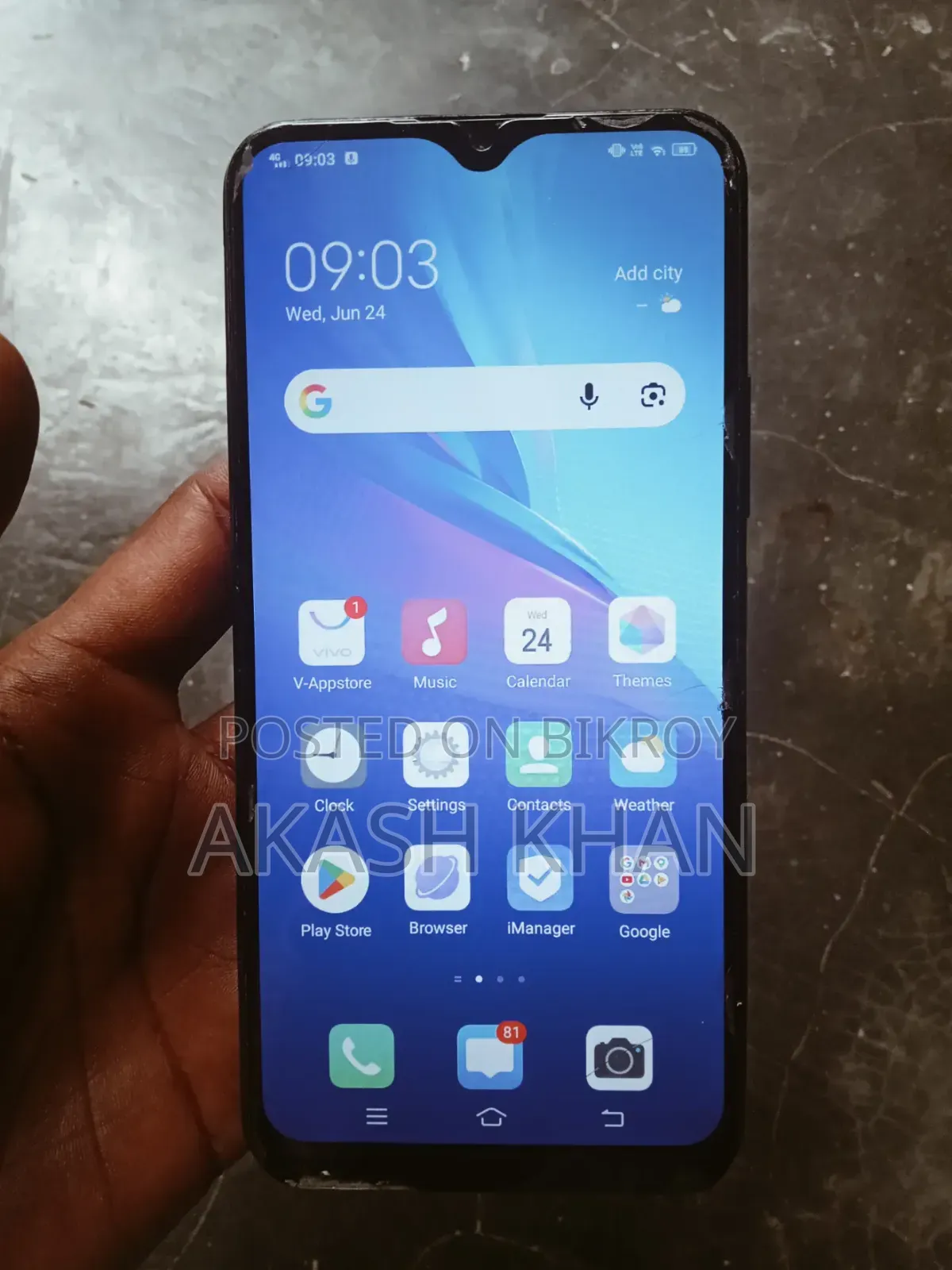 Vivo Y11 32 GB Blue